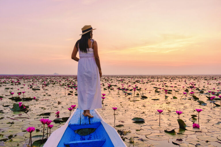Red Lotus Lake, Thailand, By Art In Voyage